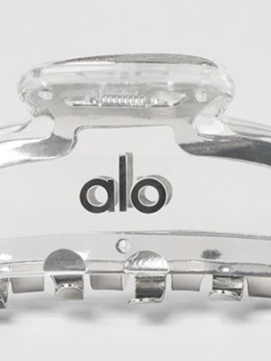 Alo Yoga Acrylic Illusion Claw Clip - Clear Acetate/Chrome